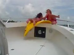 Nicole grey and ashley jensen fuck one lucky dude on a boat