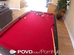 POVD Corner pocket creampie with tight pussy blonde