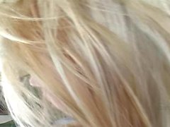 Petite blonde and blue teen POV with big black dick