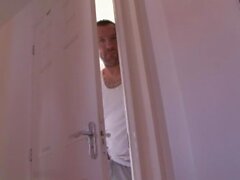 XXXBrits - Deane and Michelle Fucks in the kitchen while someone is watching