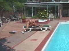 Blonde milf crammed with dick outdoors