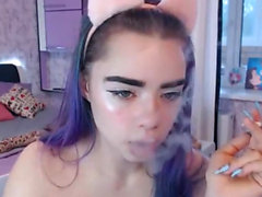 Russian hot cute teen big tit girl webcam show