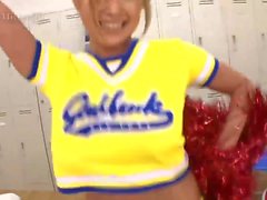 Busty Cheerleader Yui Aoyama Fucked in Locker Room Uncensored JAV-