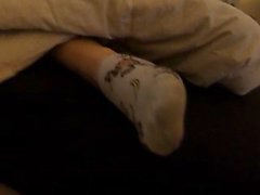 Passed out in boots and socks at a party. toes sucked. Foot fetish