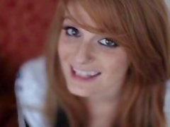 Redhead Faye fucked with her glasses