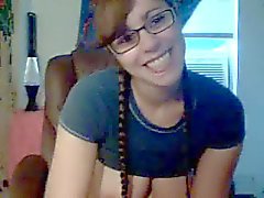 Busty Nerdy Webcam Girl Masturbates