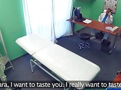 FakeHospital Doctor prank calls his sexy nurse with big tits then fucks her