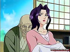 Mom Japanese hentai gets squeezed her bigboobs