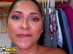 BANGBROS - Shy Latina Maid Camila Casey Strips Nude And Gets Smashed