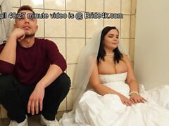 Bride remains alone with a stranger in the locked WC