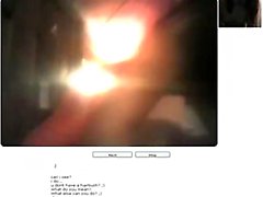 Chatroulette - sexy fuck-toy within butt and the vagina