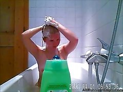 Russian Hottie Caught In Shower Spy Cam