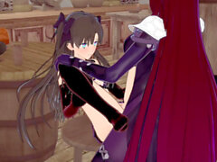 3d futa x female, scáthach lancer futa, 60 fps hentai 3d