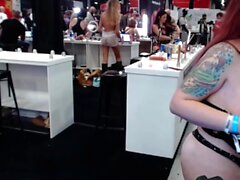 Hot amateur shakes her big boobs