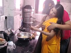 Hot Desi Bhabhi Kitchen Sex With Husband