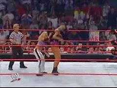 Trish Stratus vs Stacy Keibler Bra&Panties Paddle On A Pole Match