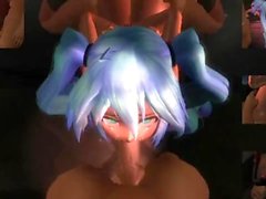 3D HATSUNE MIKU VortexPlays The Northwood Lair-by Stratovarius