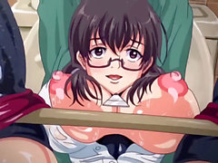 Asian porn, anime school