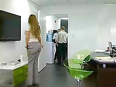 Busty secretary gets bent over and fucked by her horny boss