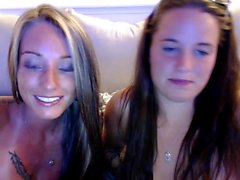 Hot teen with huge boobs teasing on webcam