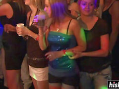 slutty chicks enjoy sharing cocks at party