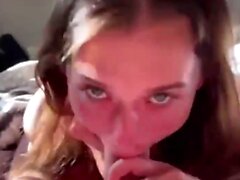 Danish Hottie Giving Blowjob and Makes BF Cum in Mouth